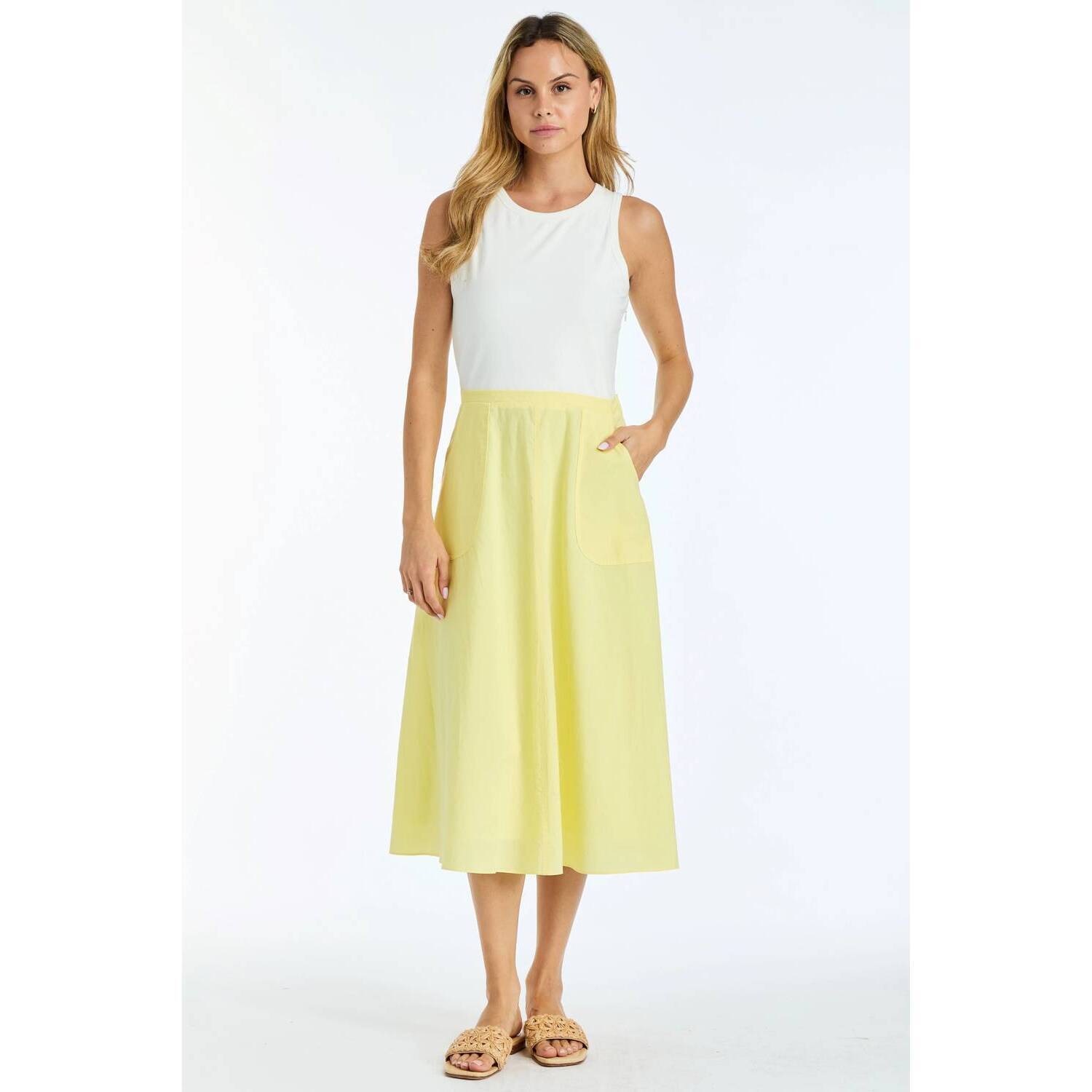 New Drew Alaia Twofer Dress In Sun